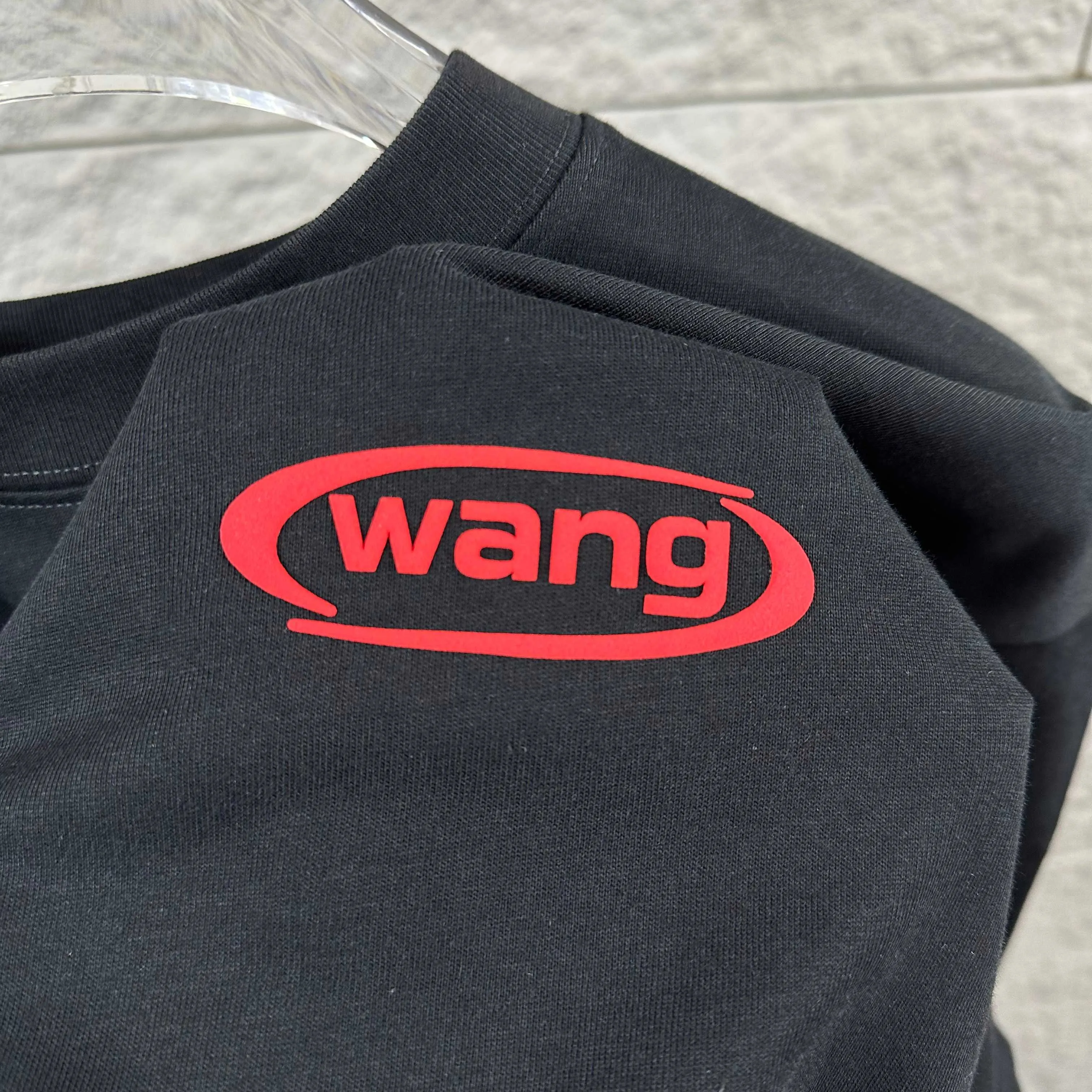 * *alexander 2026 New Arrival wang T Same Style ：Black White Red Size： S （90-130 ） M （120-150 ） L （140-165 ） XL （160-180 ） XXL （180 ）